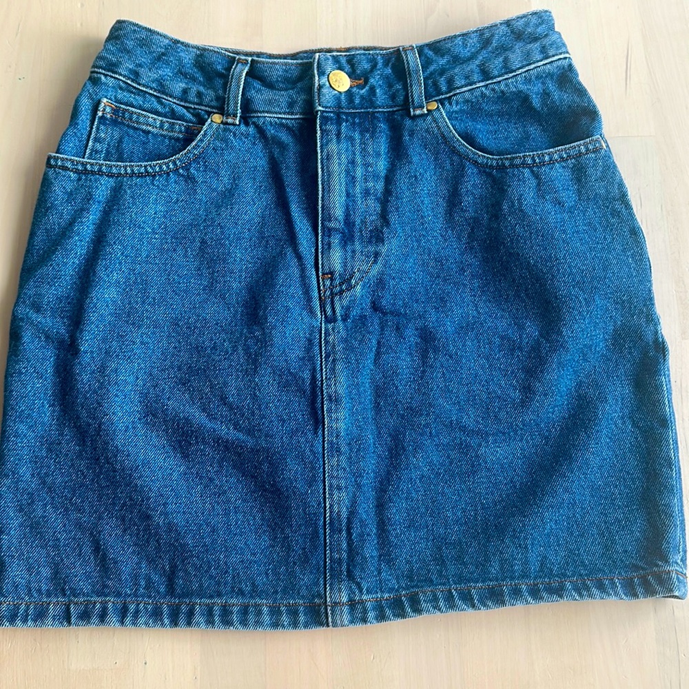 Des petits hauts mini denim skirt french size 1